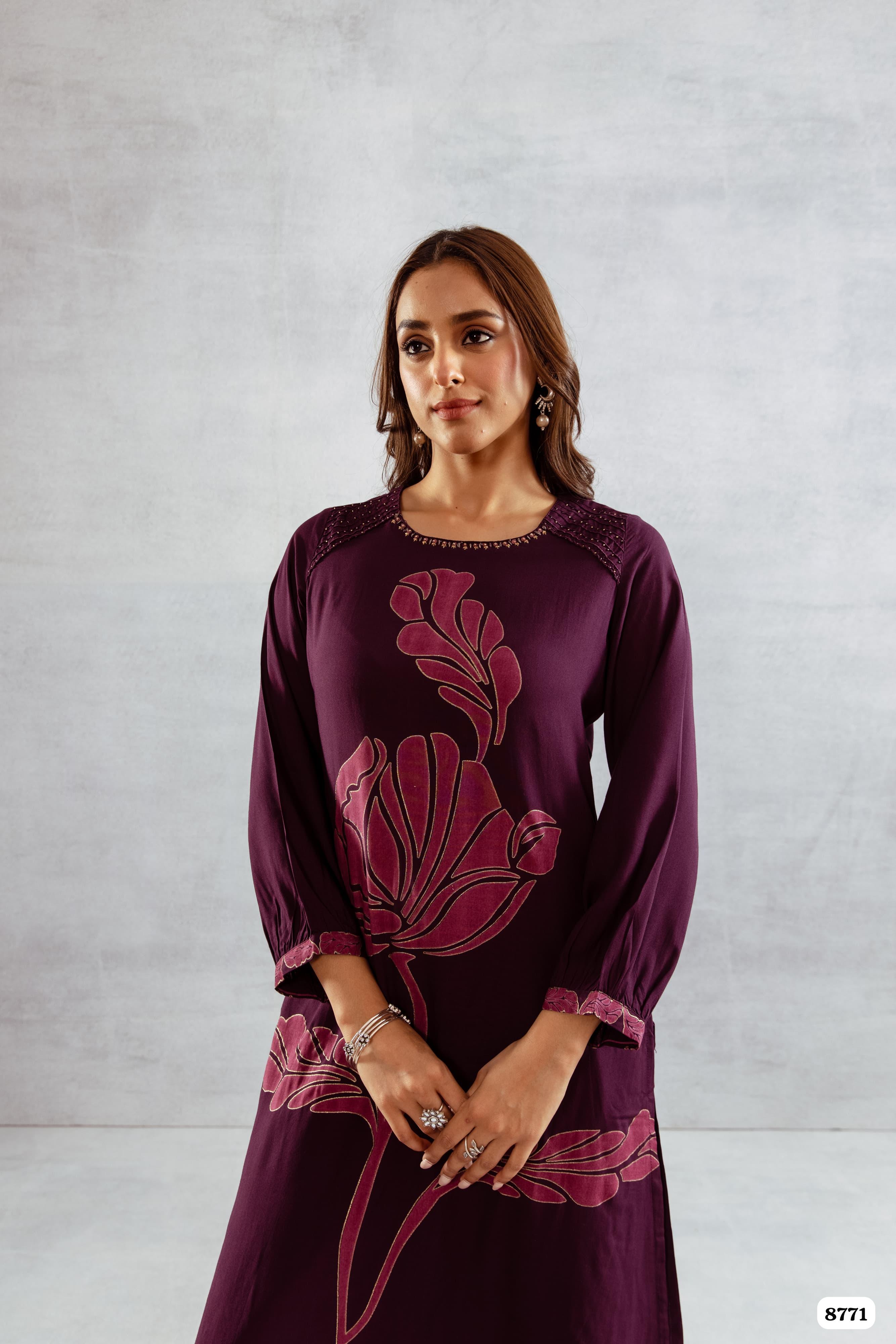 Pure German Reyon Readymade co-ord {8771}