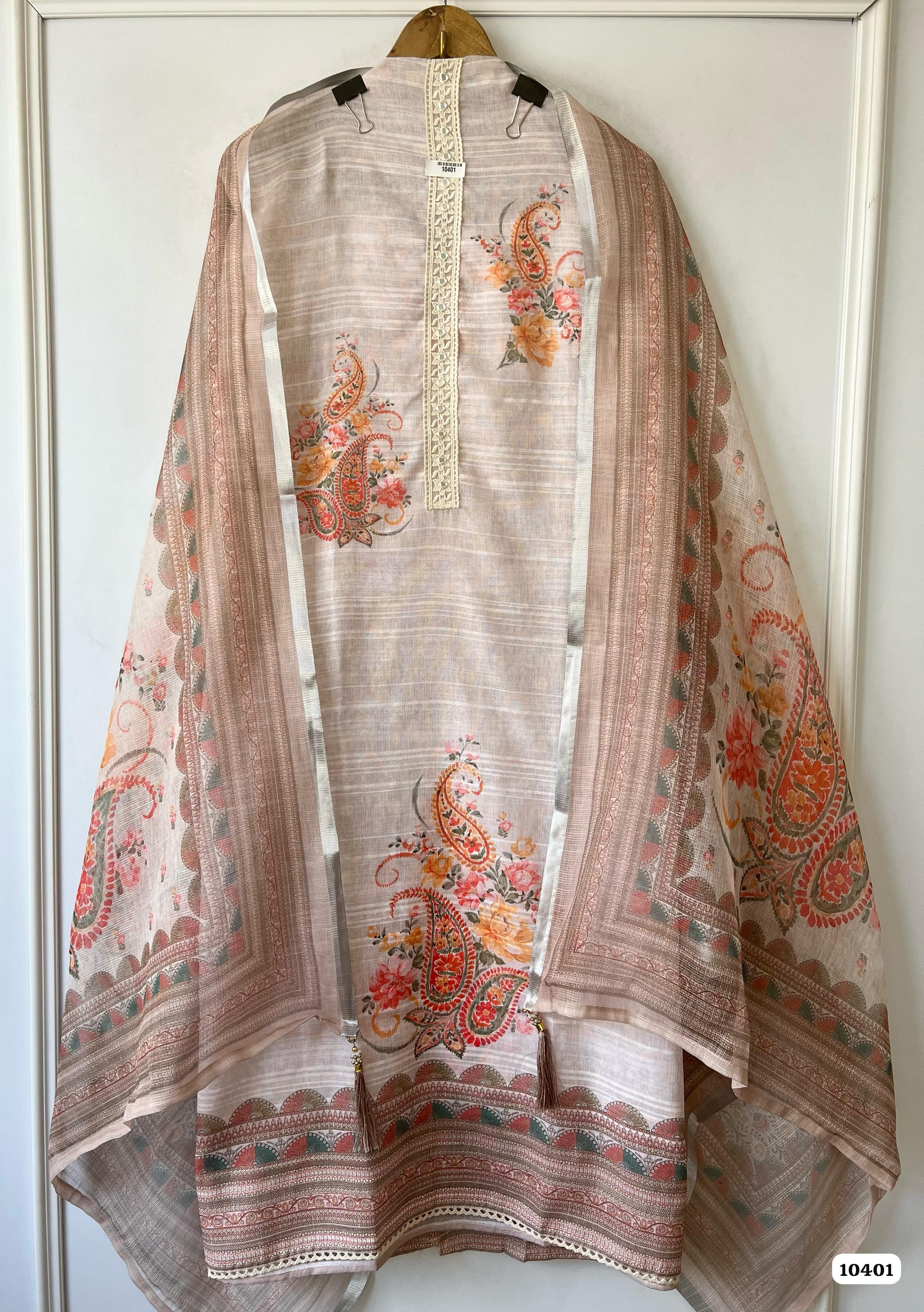 Pure linen unstitched {10401}