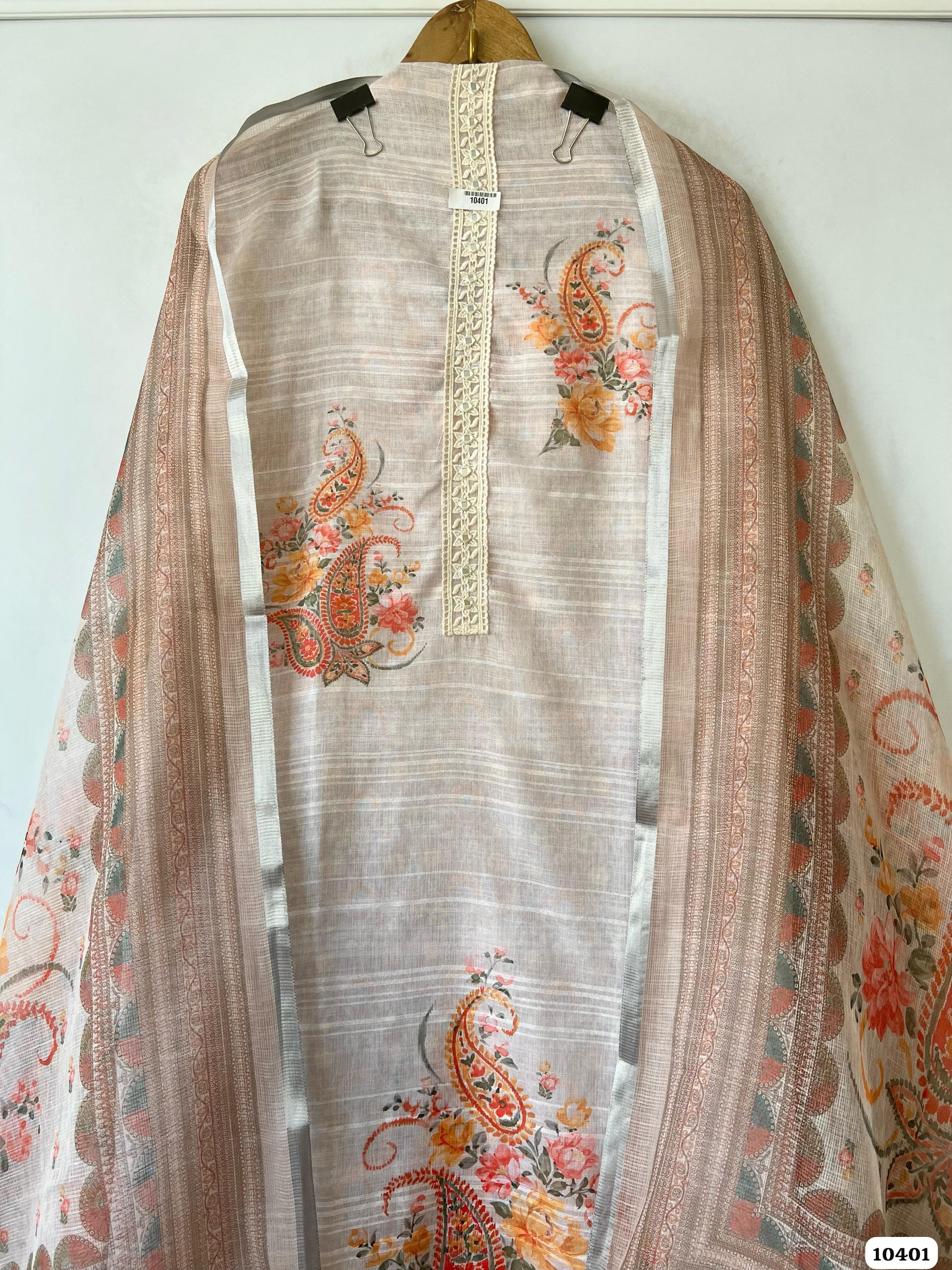 Pure linen unstitched {10401}