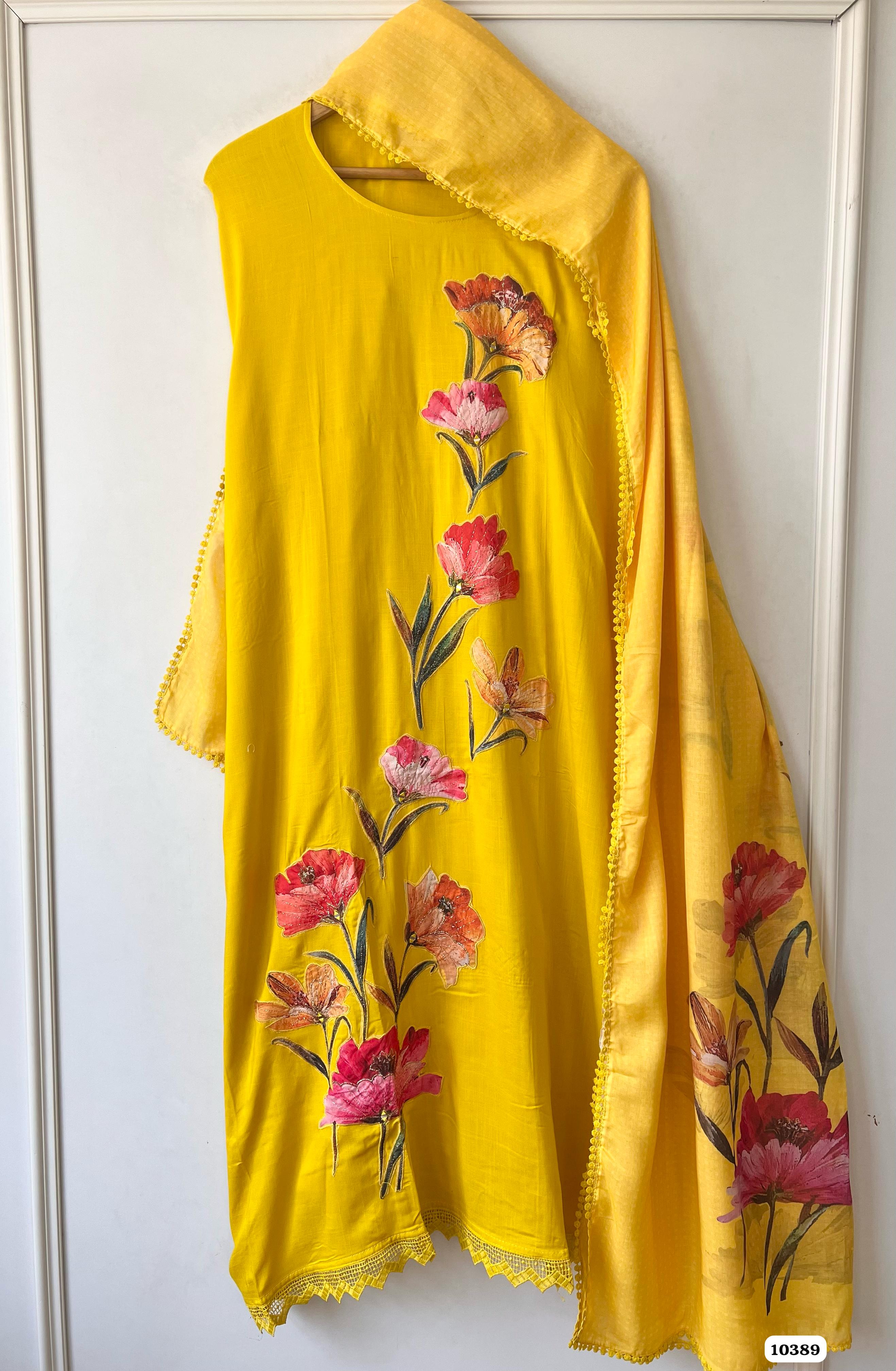 Pure cotton slub unstitched