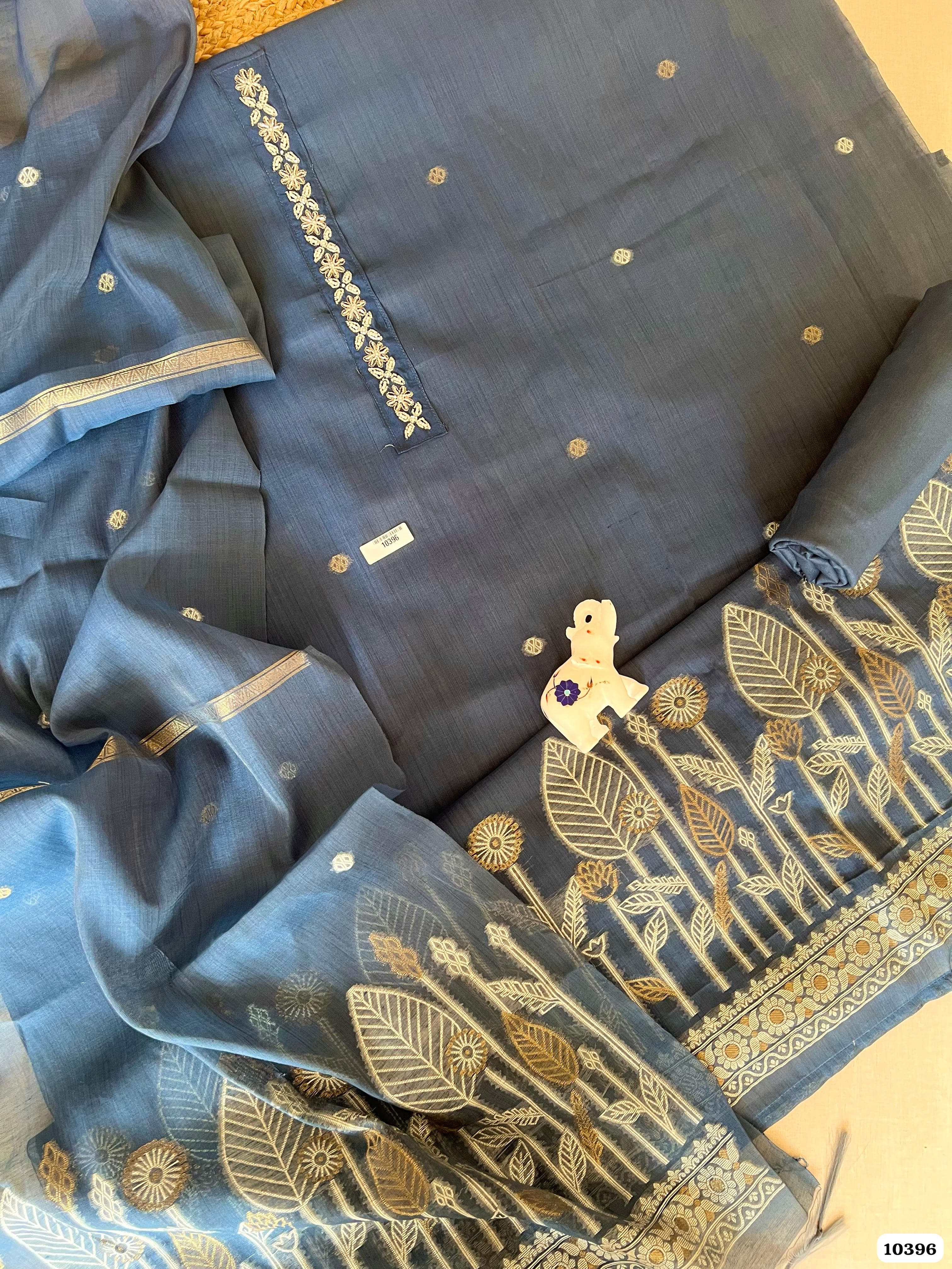Pure Jamdani cotton unstitched
