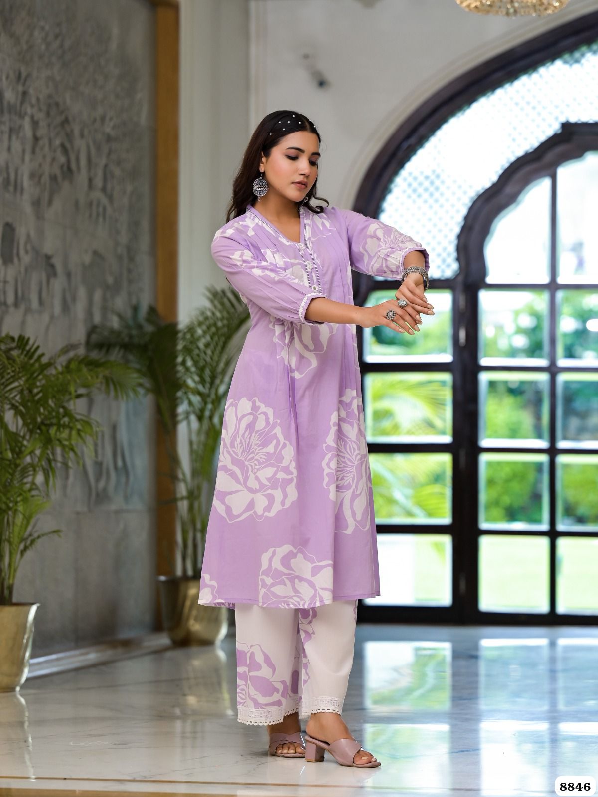 Pure cotton printed Readymade co-ord {8846}