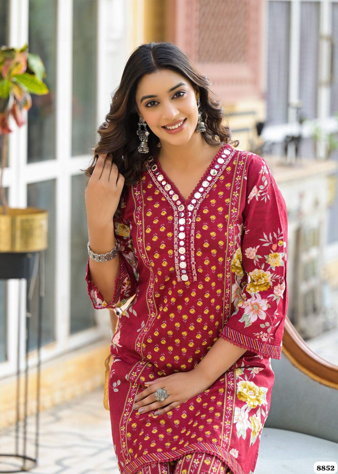 Pure cotton printed Readymade co-ord {8852}