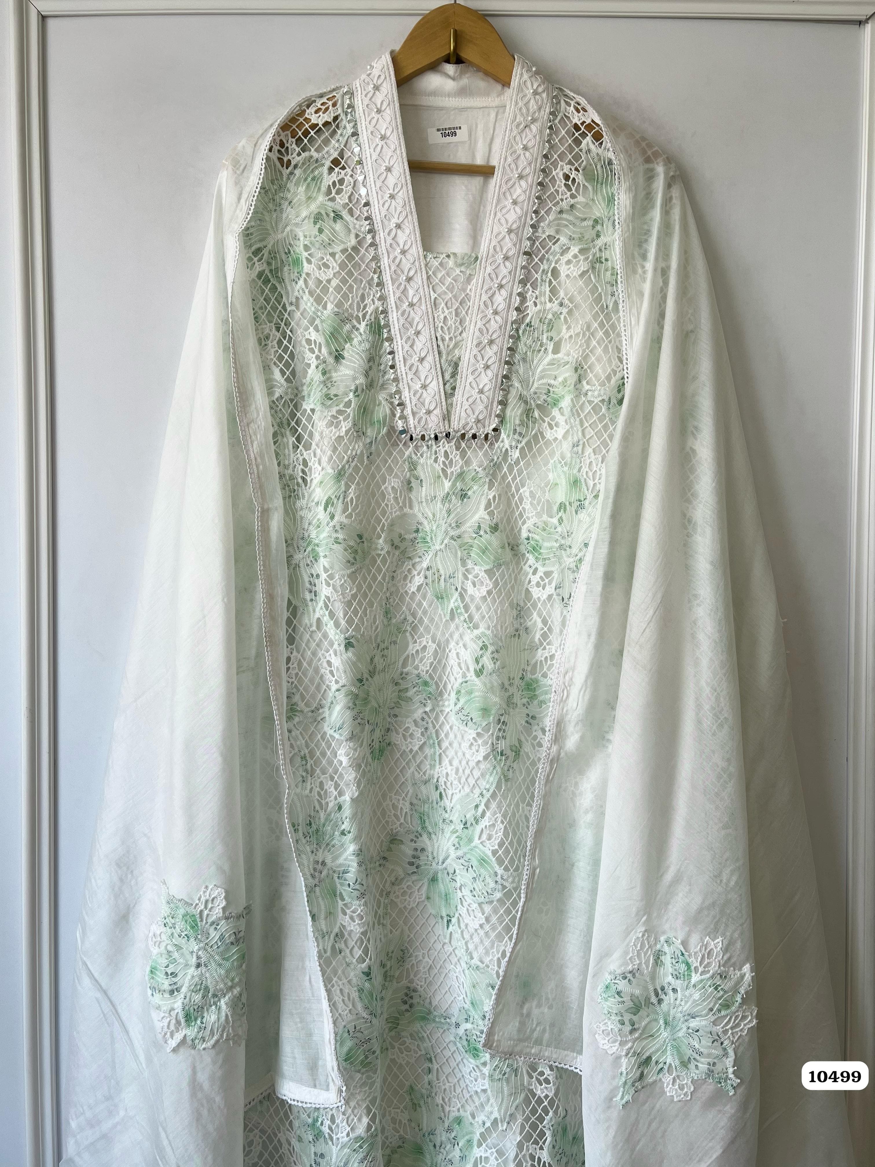 Pure crocia laces imported fabric unstitched {10499}