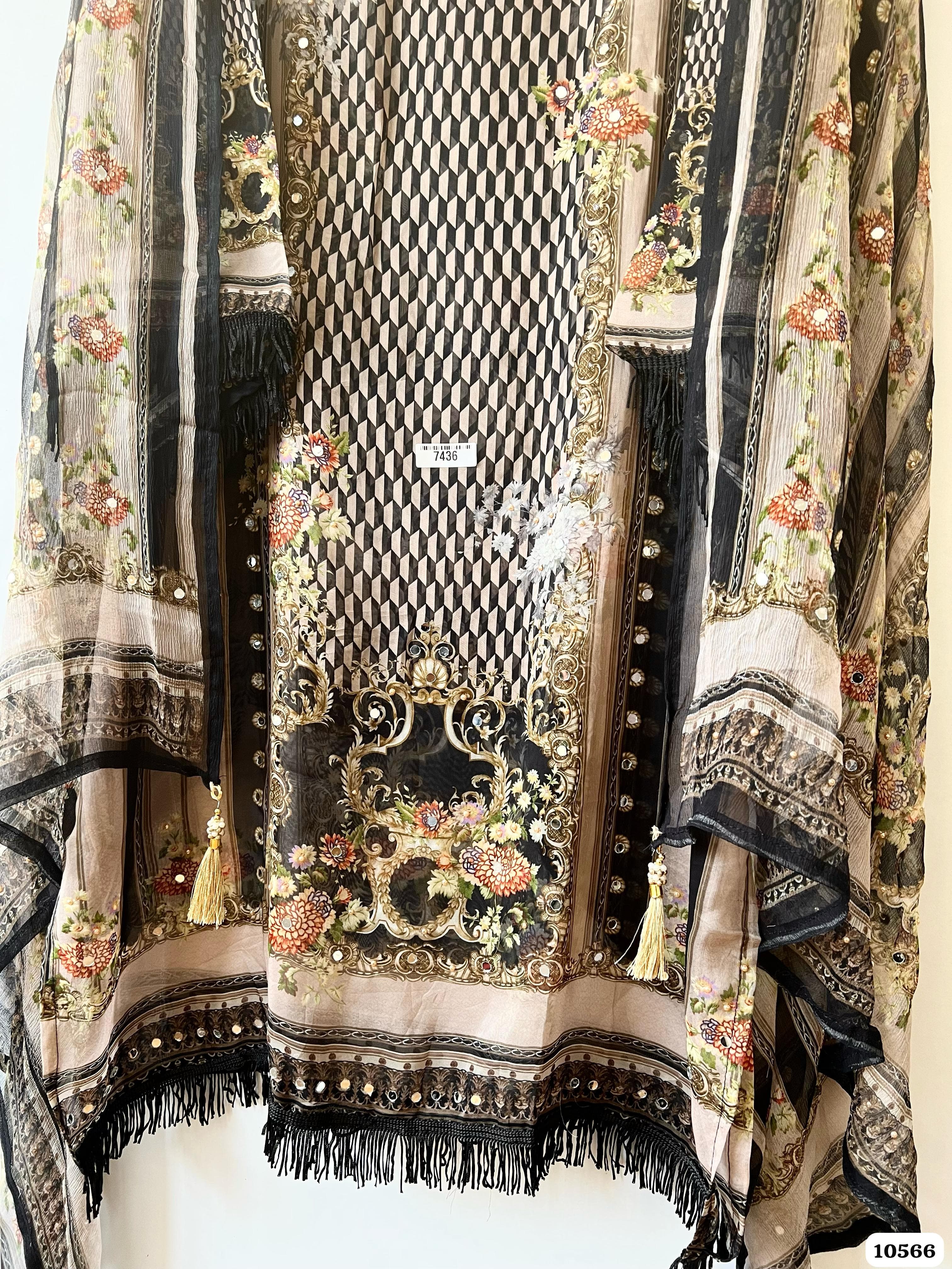 Pure organza Pakistani printed {10566}