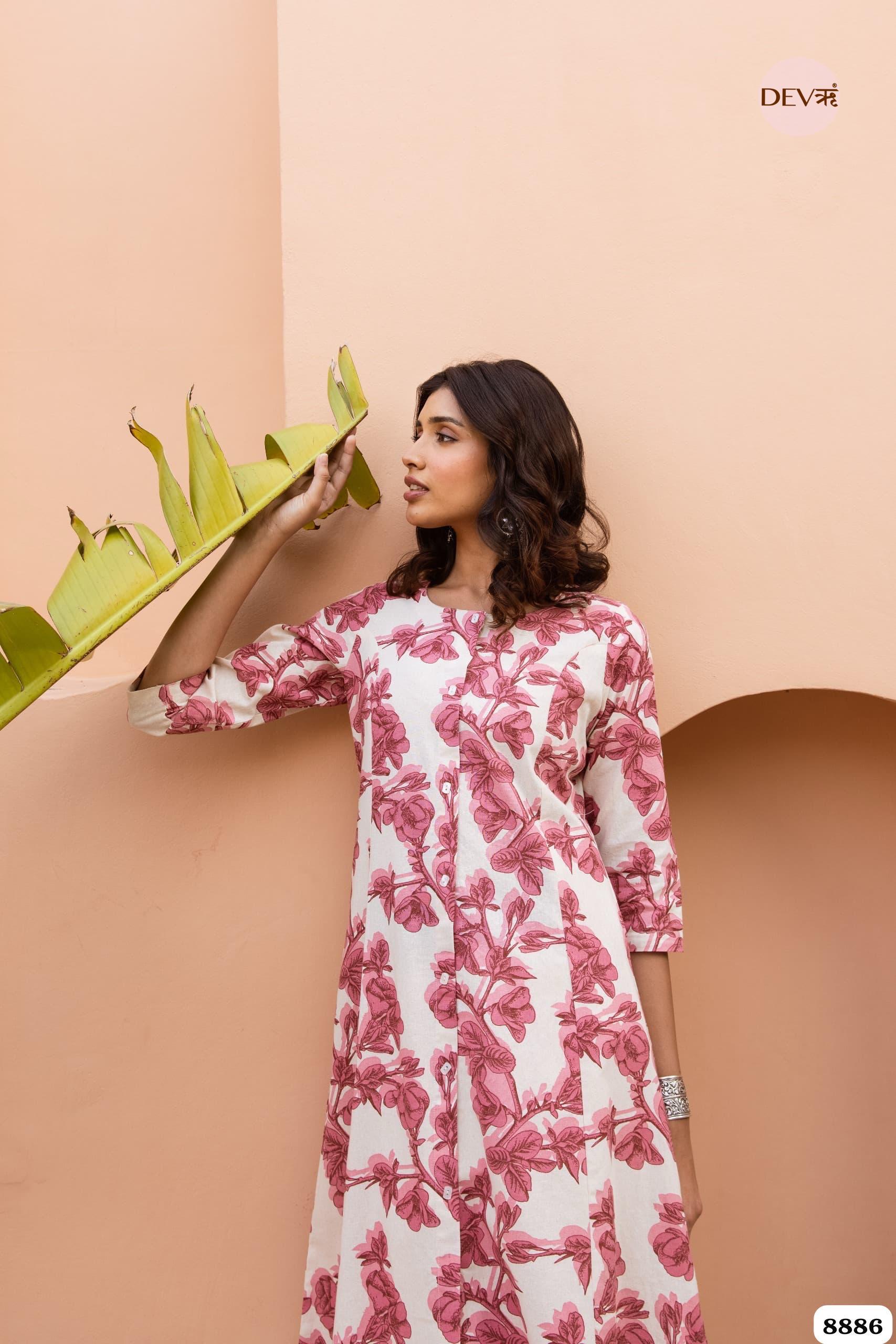 Purple German Reyon Printed Ready Made Co-Ord -Set of 2 {8886}