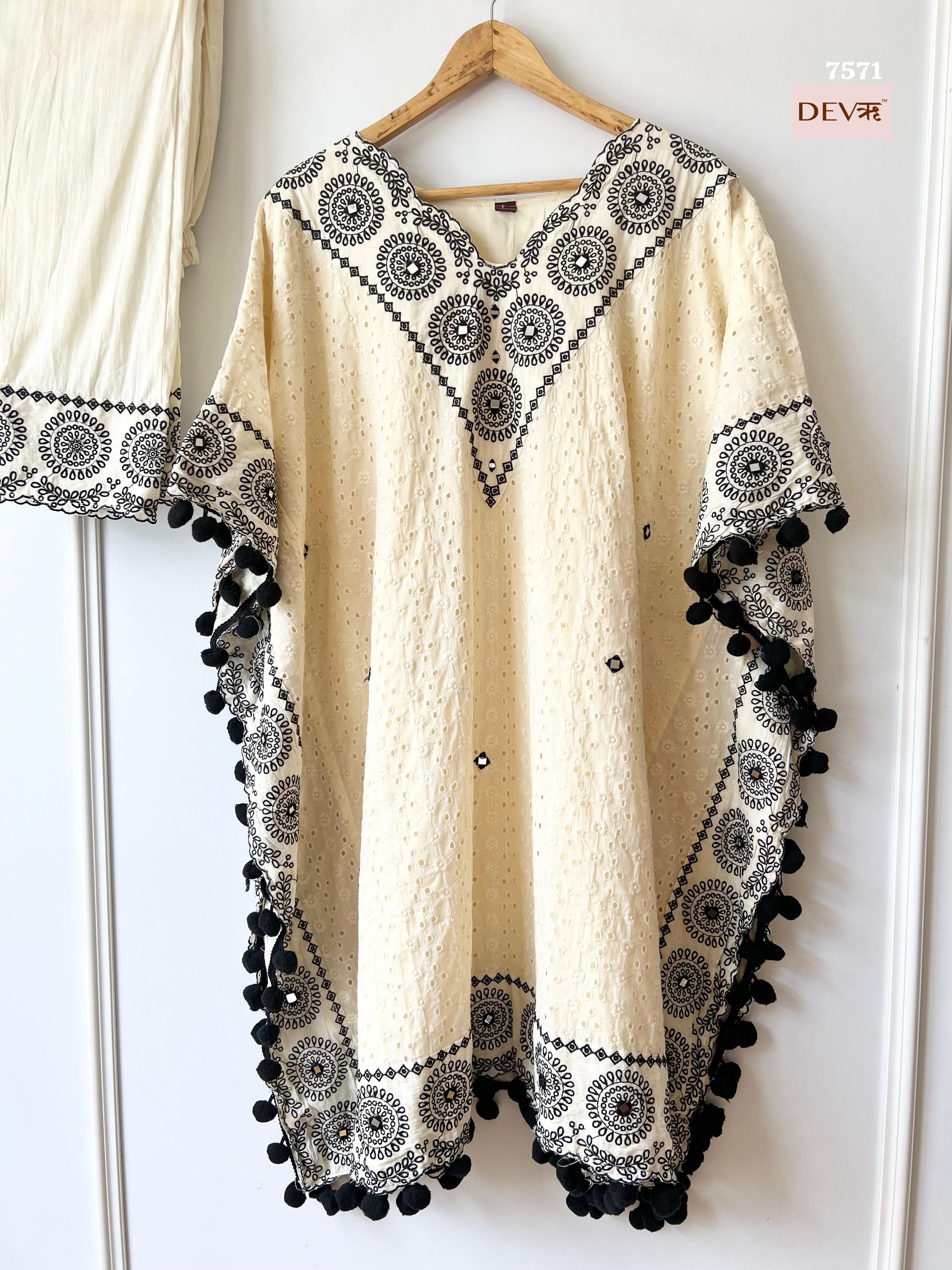 Cotton Kaftan Set {7571}