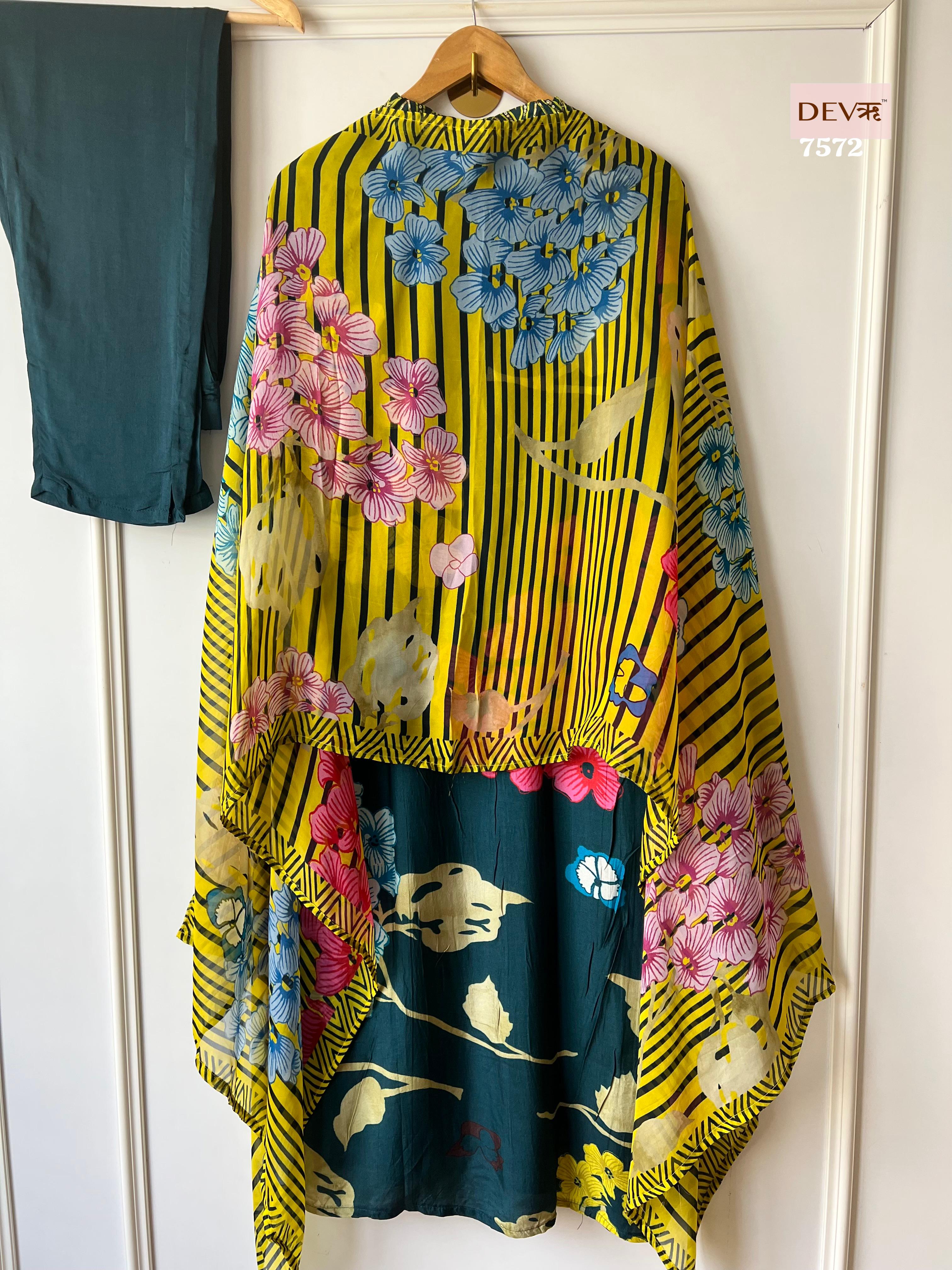 Russian Silk peacock Suit Set {7572}