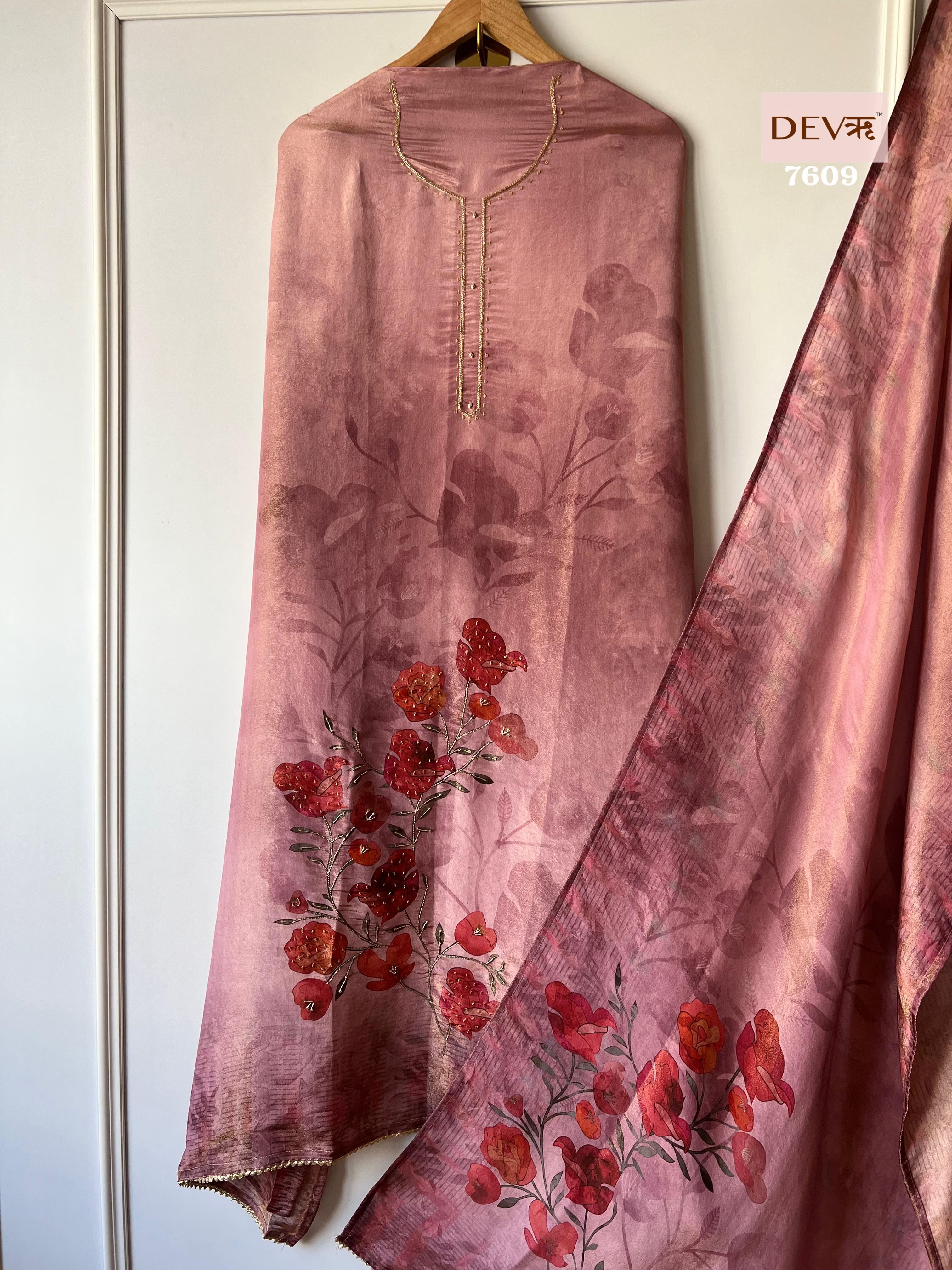 Silk Suit Set {7609}