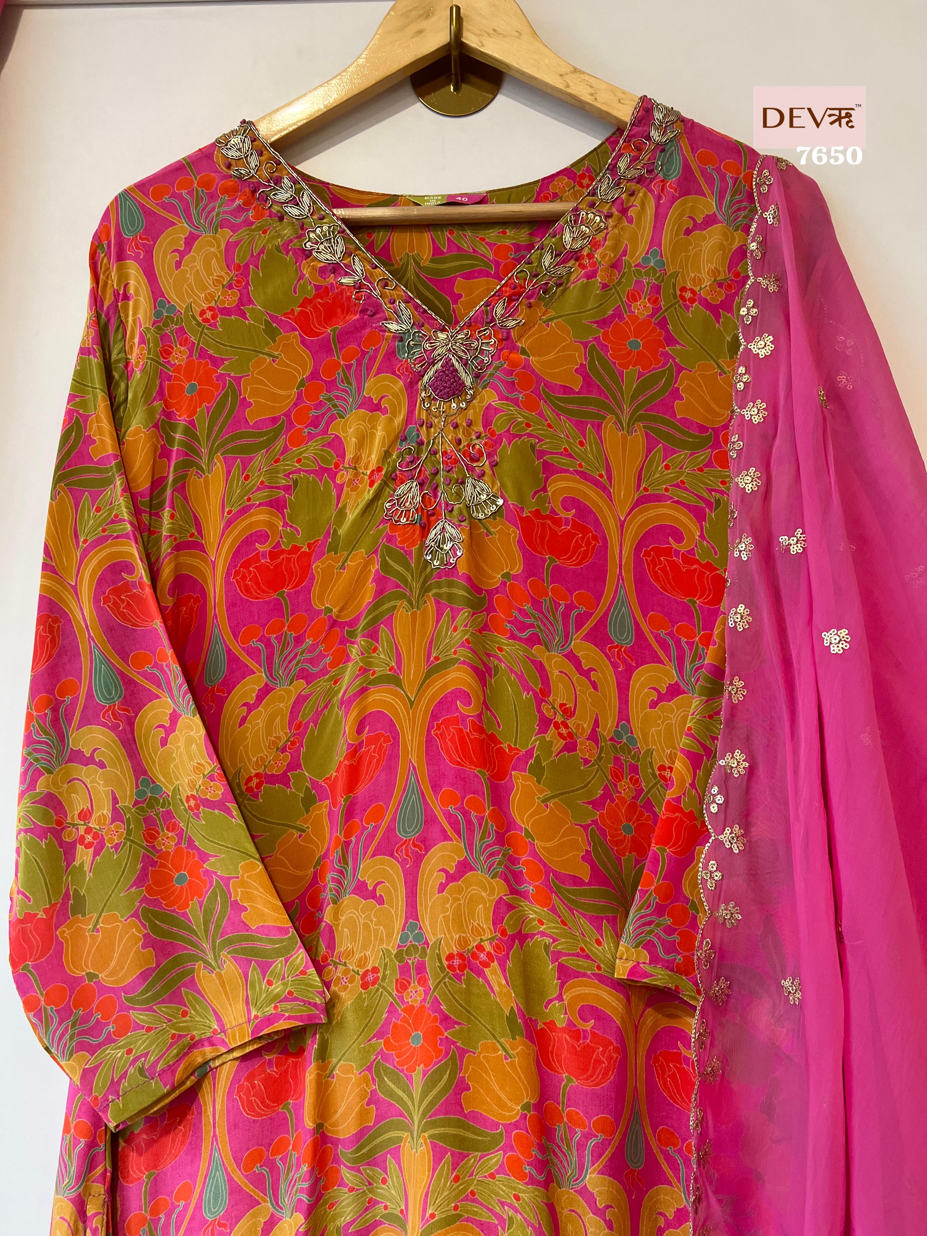 Pure Natural Crepe Suit Set