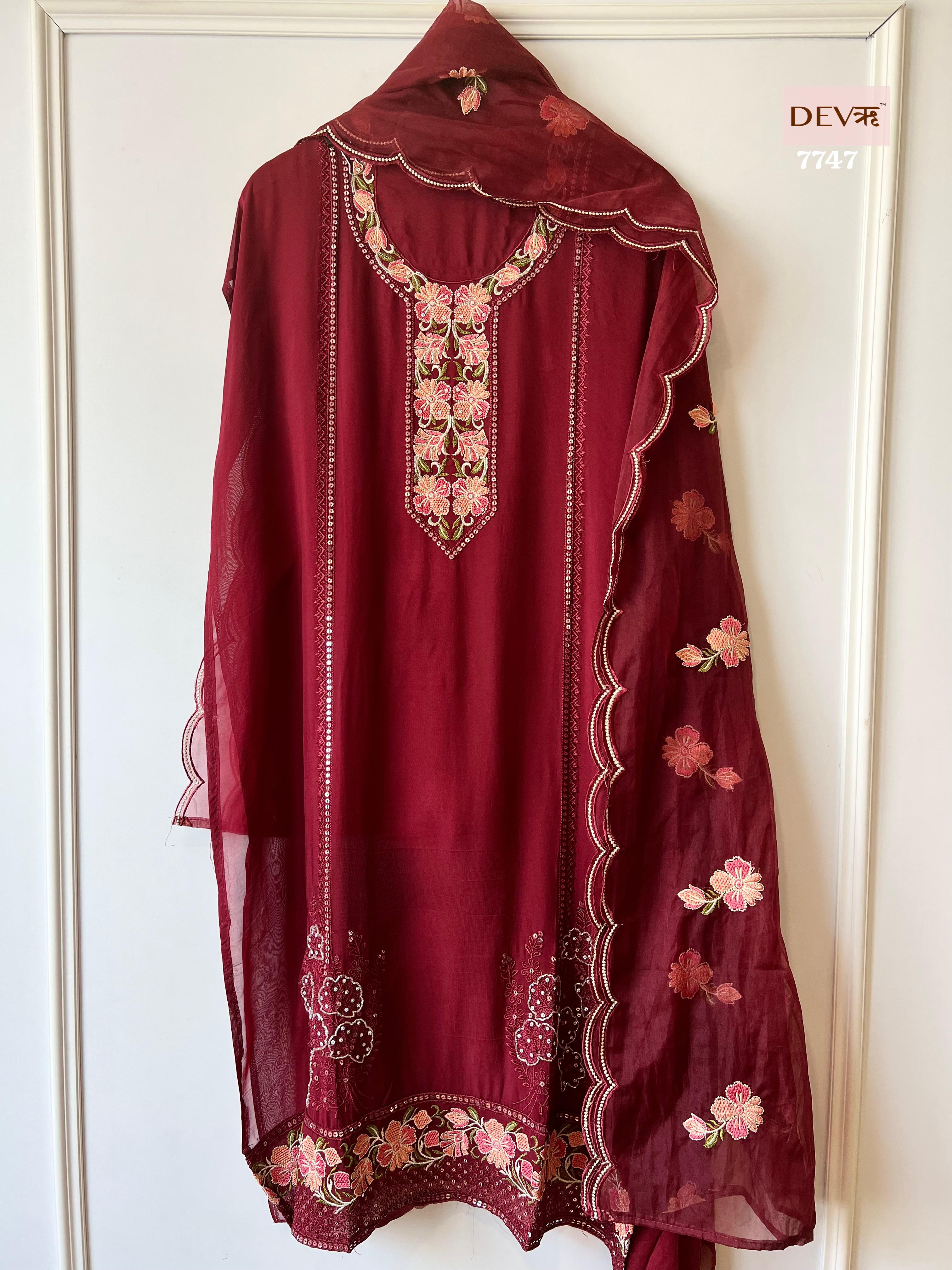 Organza Silk Suit Set