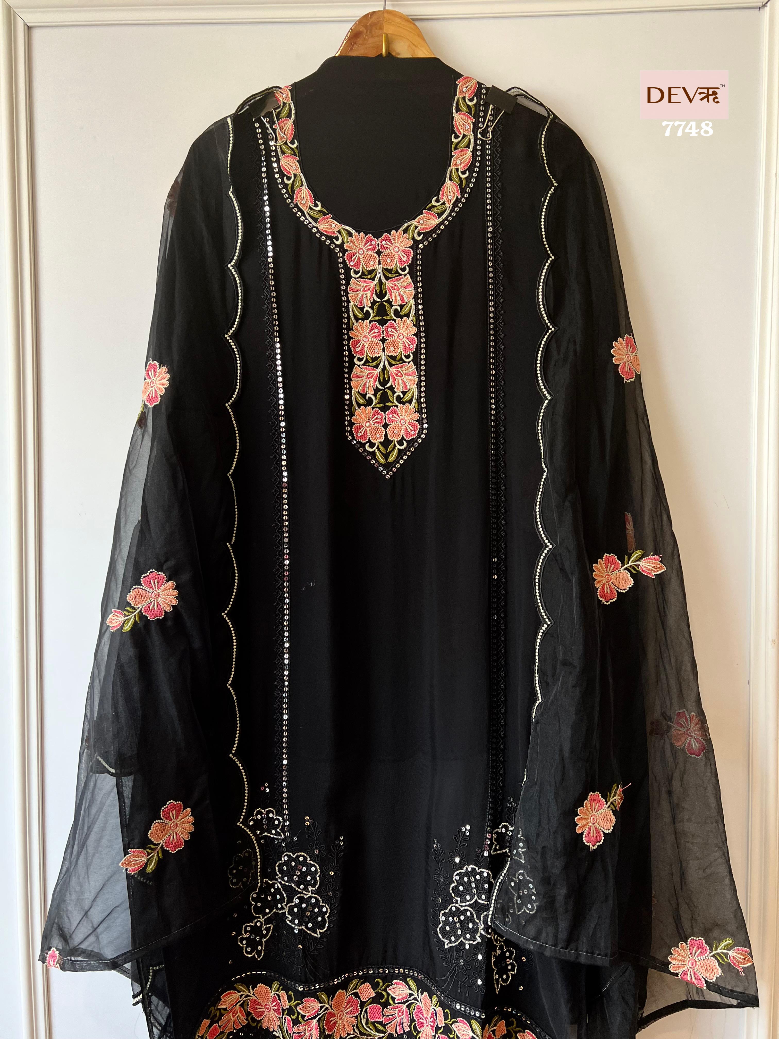 Organza Silk Suit Set {7748}