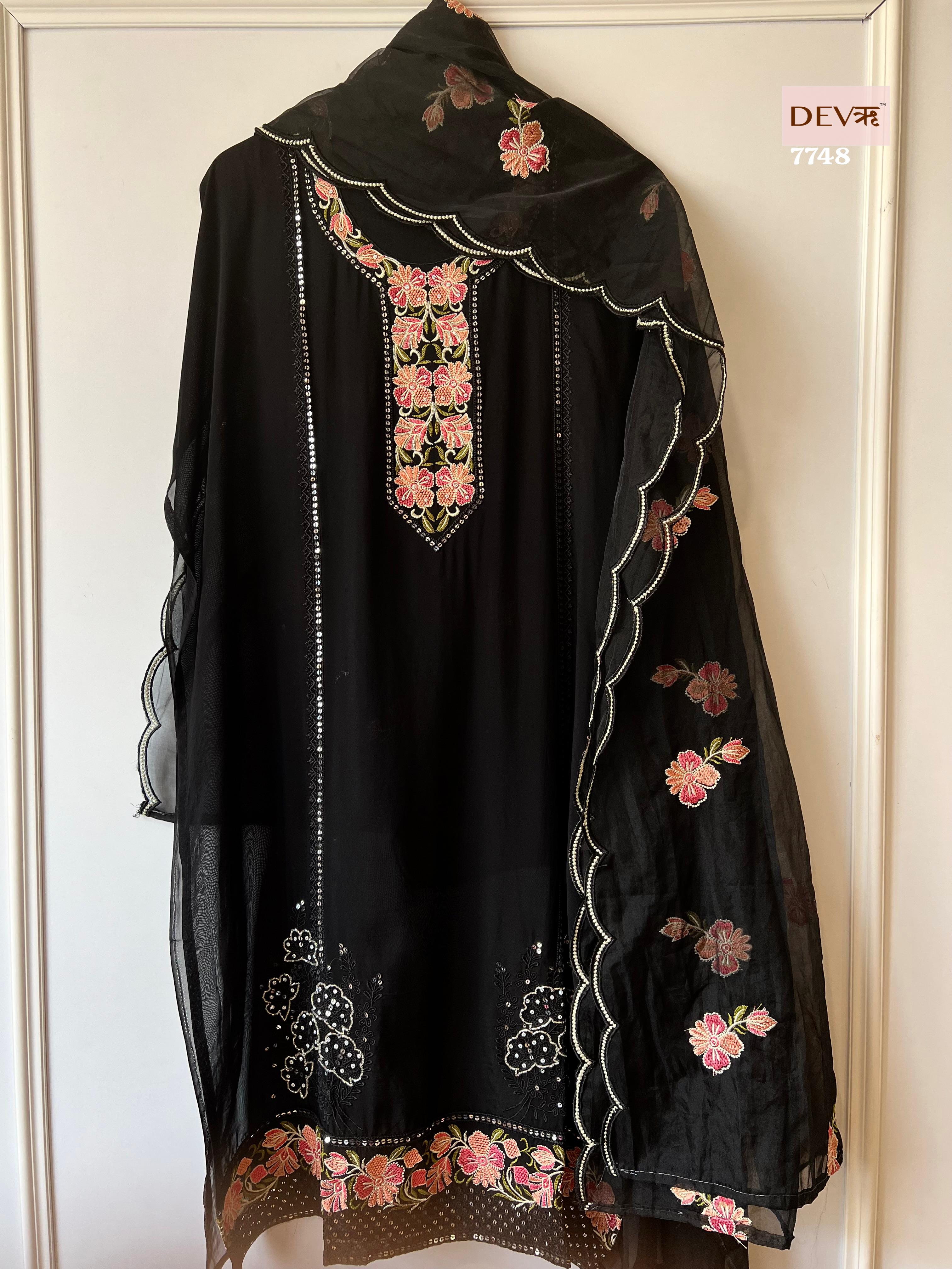 Organza Silk Suit Set {7748}