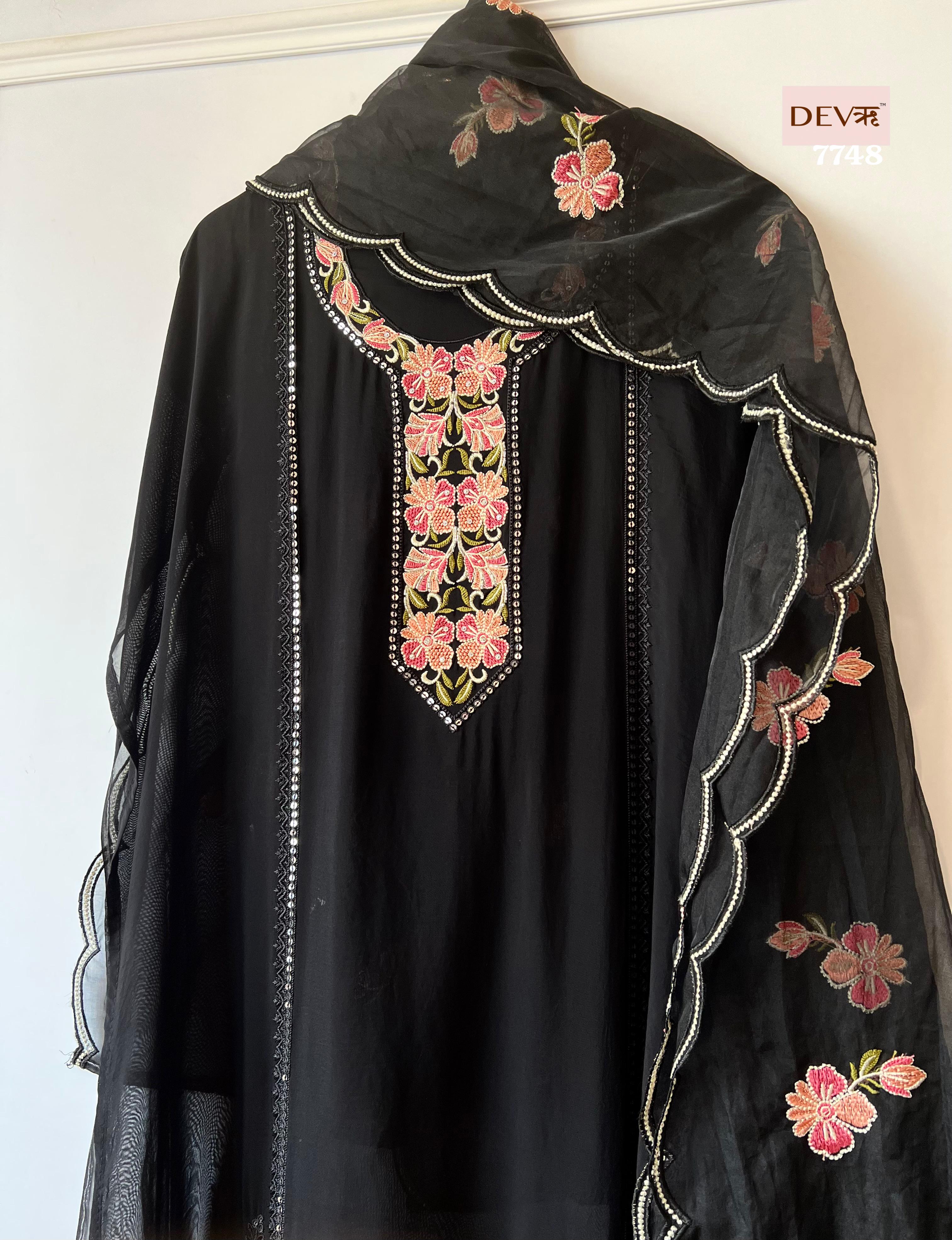 Organza Silk Suit Set {7748}