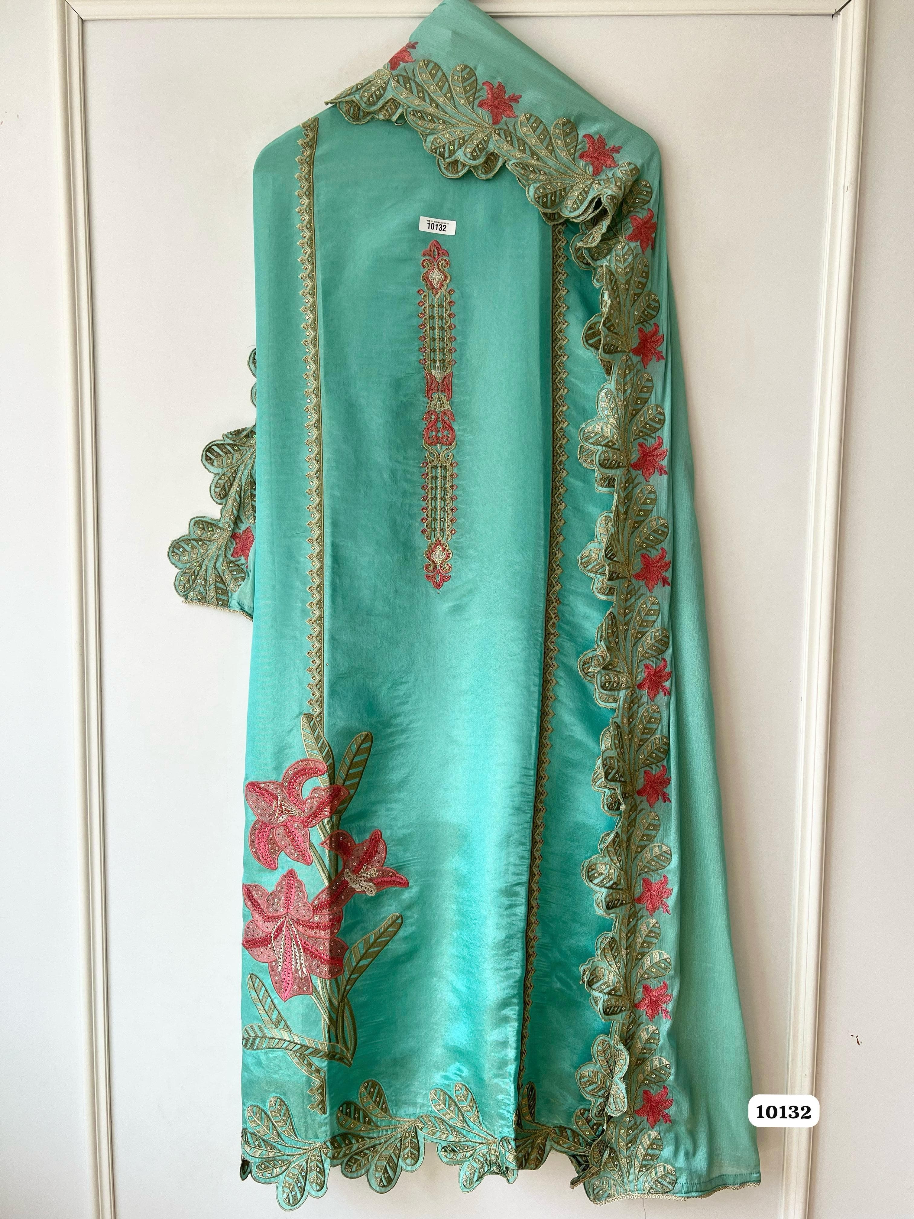 Pure soft tissue shimmer silk unstitched {10132}