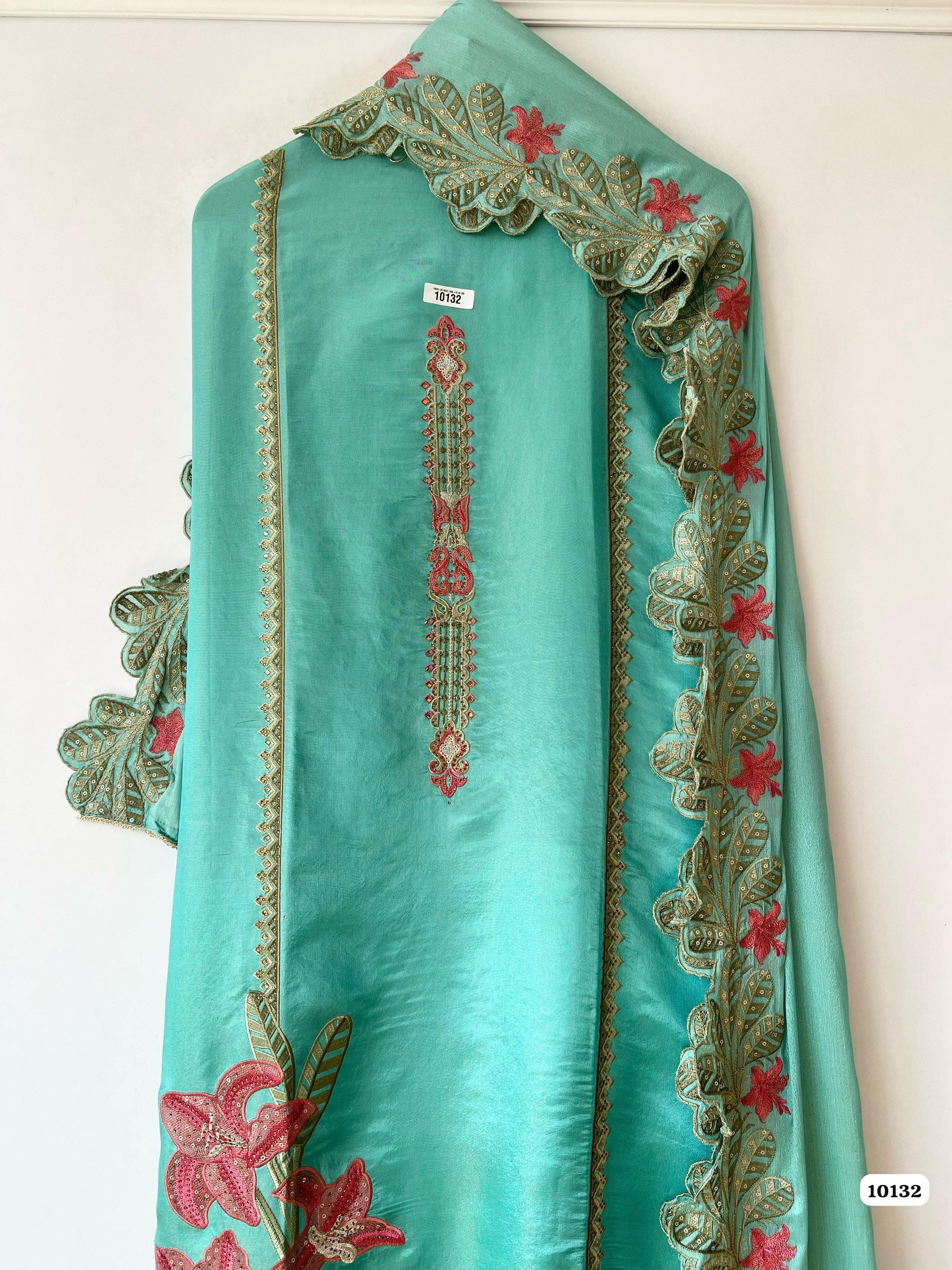 Pure soft tissue shimmer silk unstitched {10132}