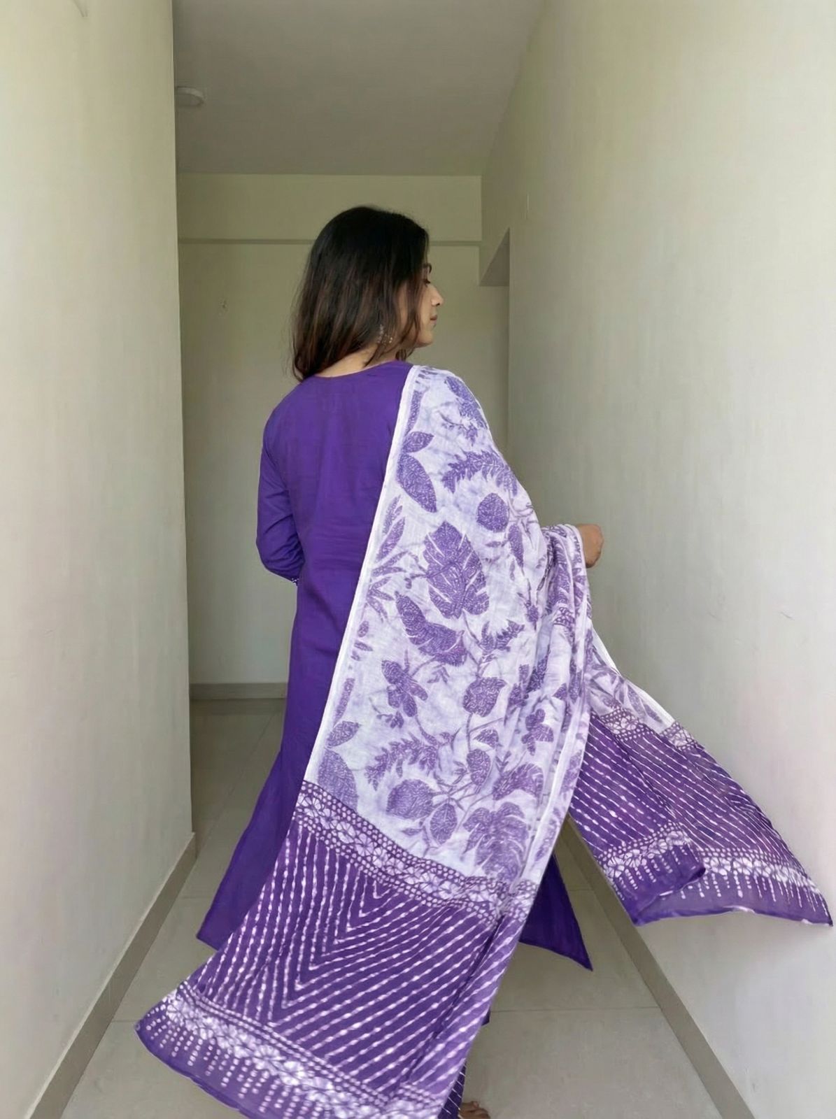 Amethyst Glow Cotton 3-Piece Set {1019}