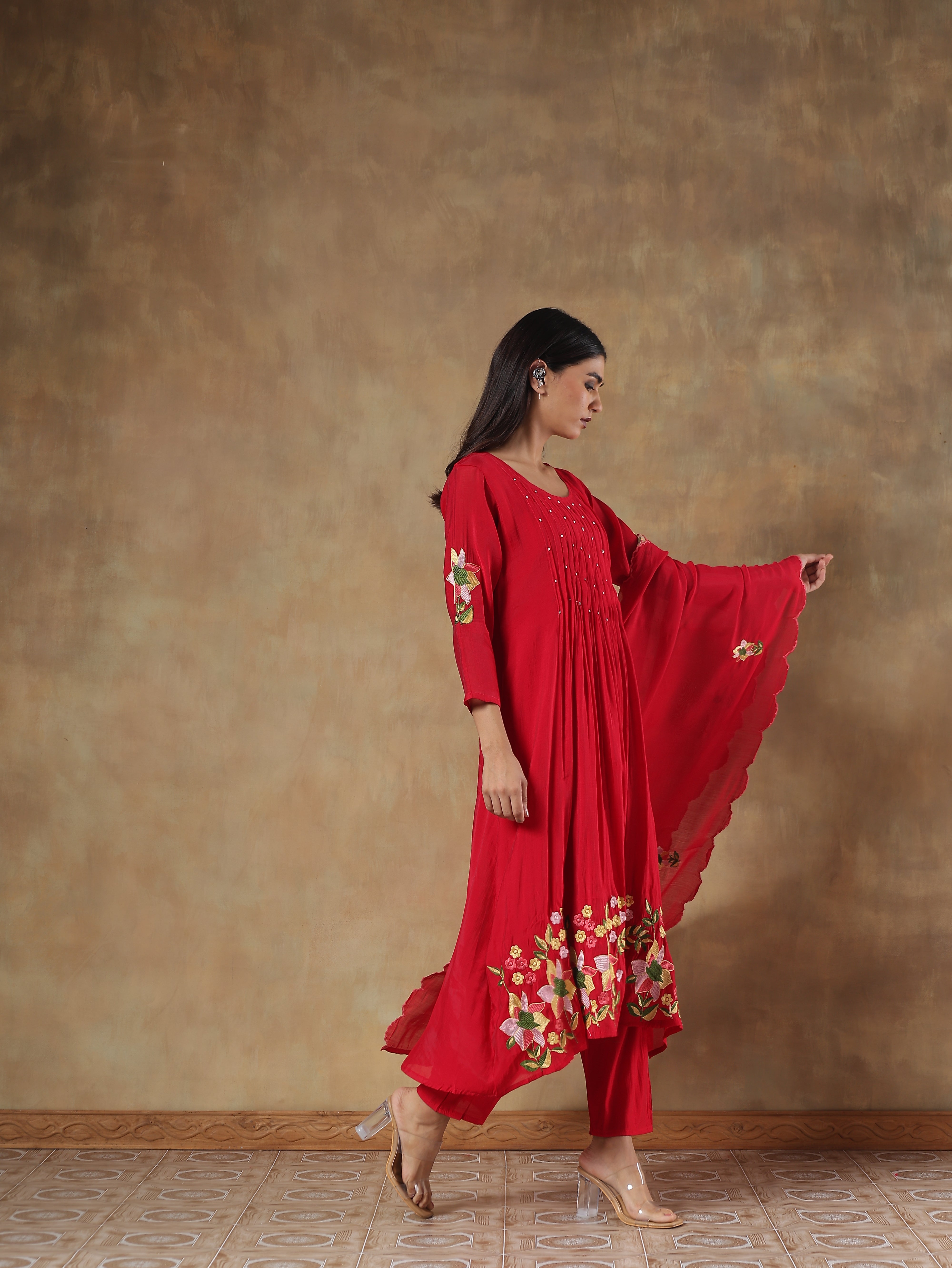 Devyani Silk Embroidered 3-Piece Set (Devri – D.No 1069)