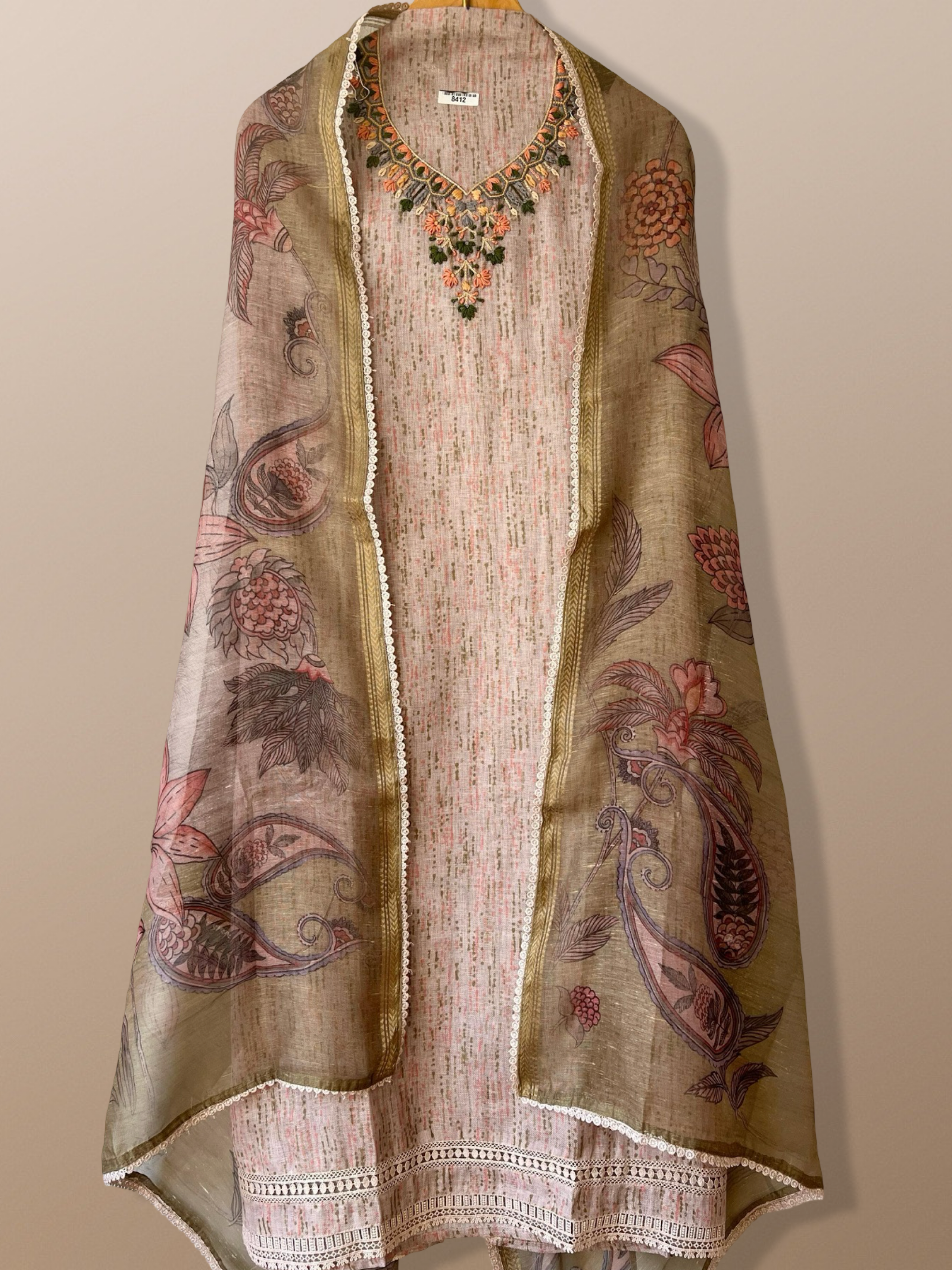 Pure linen suit set