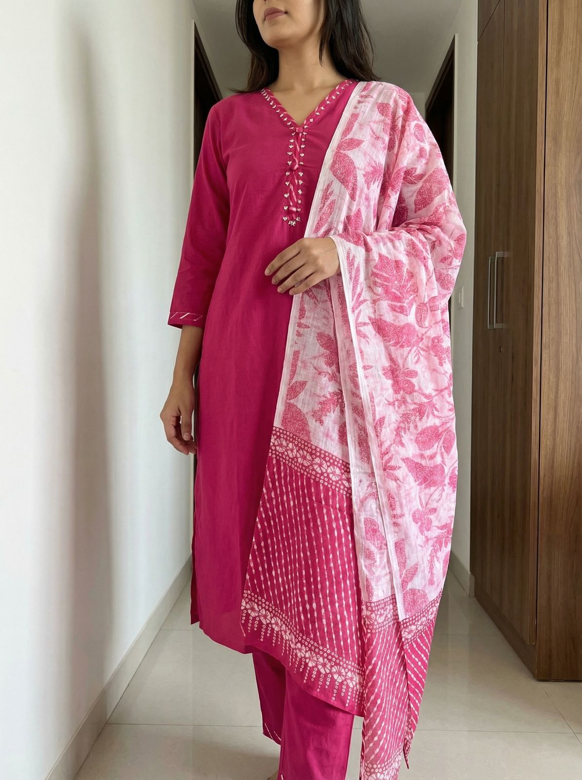 Rosewood Charm Cotton 3-Piece Set {1016}