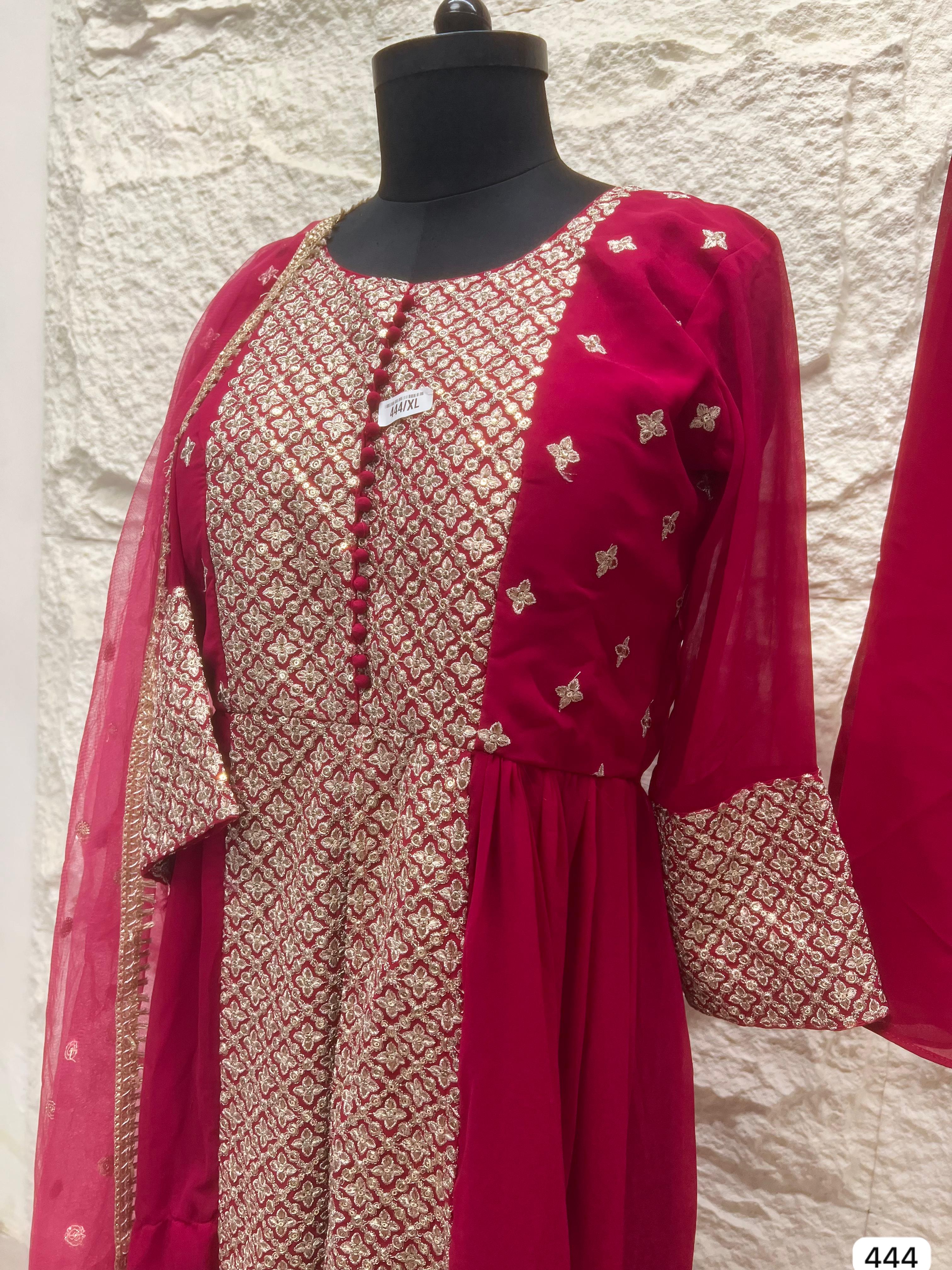 Noor Afsana Organza Embroidered As Shown 3-Piece Set (Devri – D.No 444)