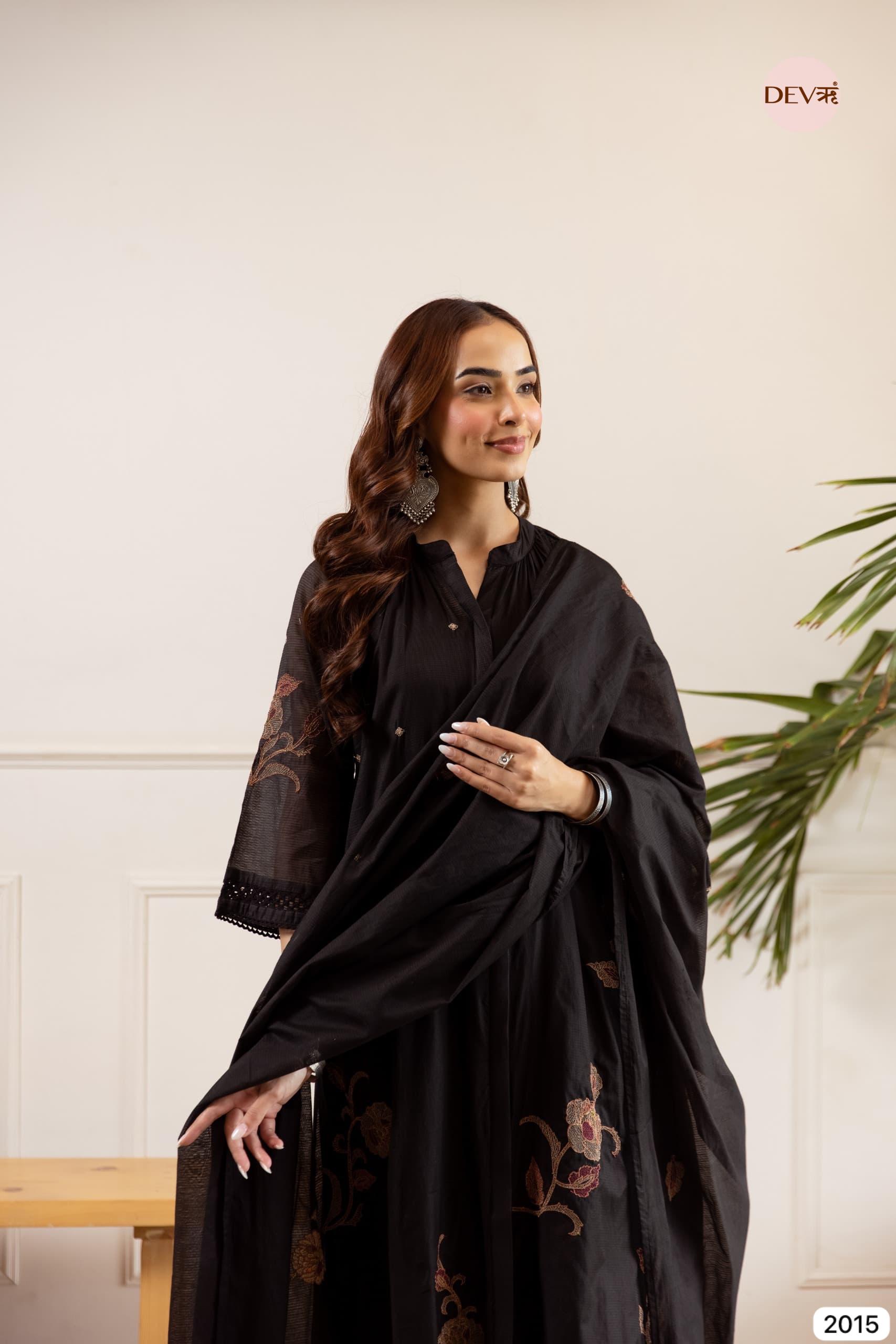 Black Noir Bloom Mul Cotton 3-Piece Set - {2015/M}