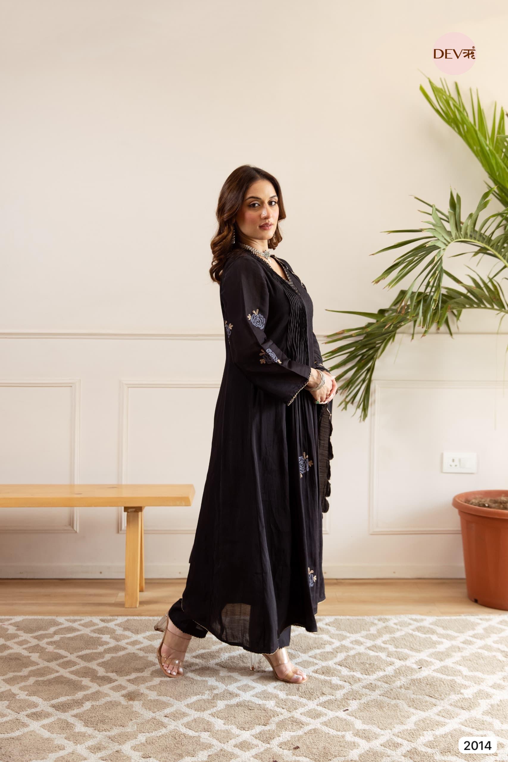 Black Midnight Bloom Mul Cotton 3-Piece Set - {2014}