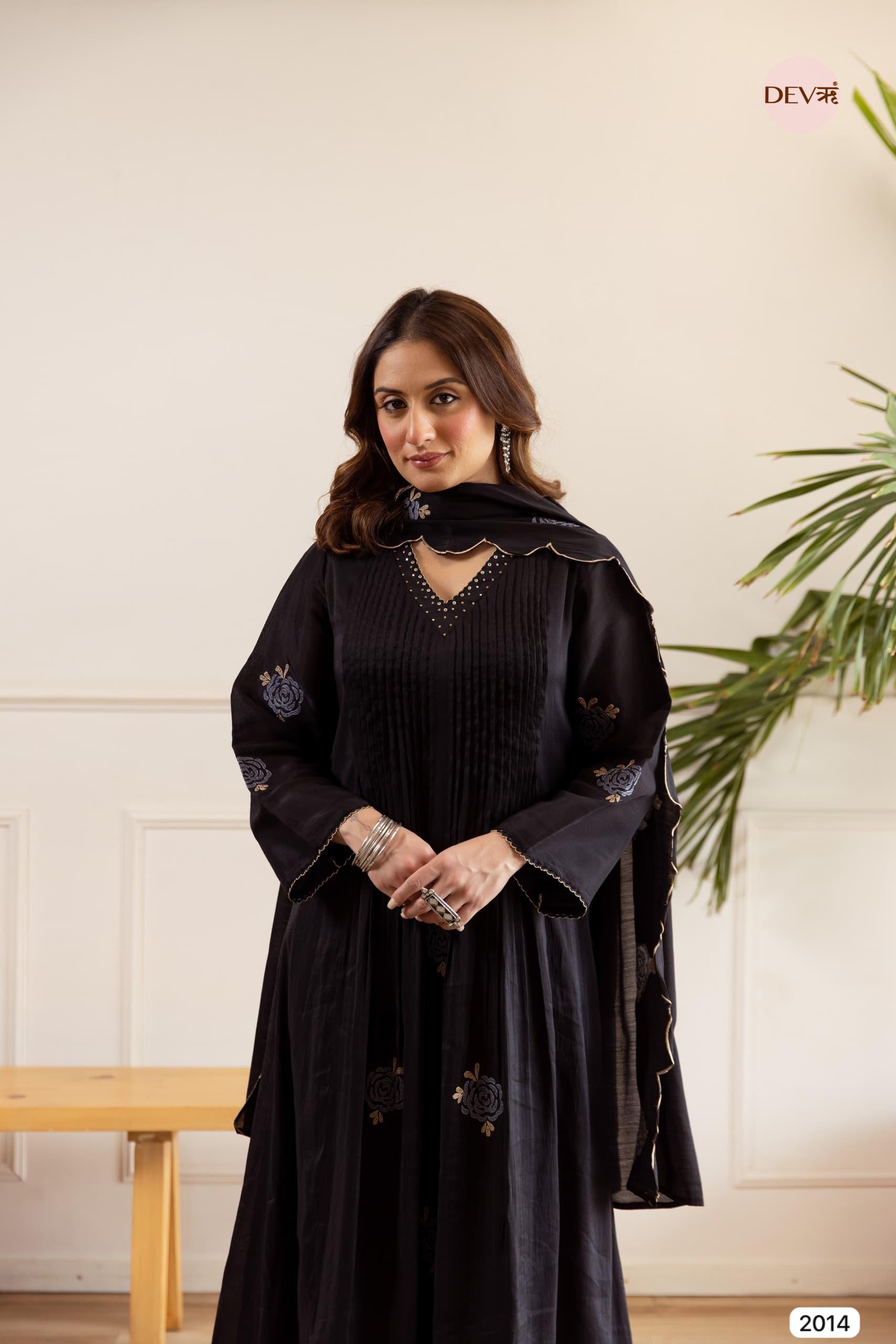 Black Midnight Bloom Mul Cotton 3-Piece Set - {2014}