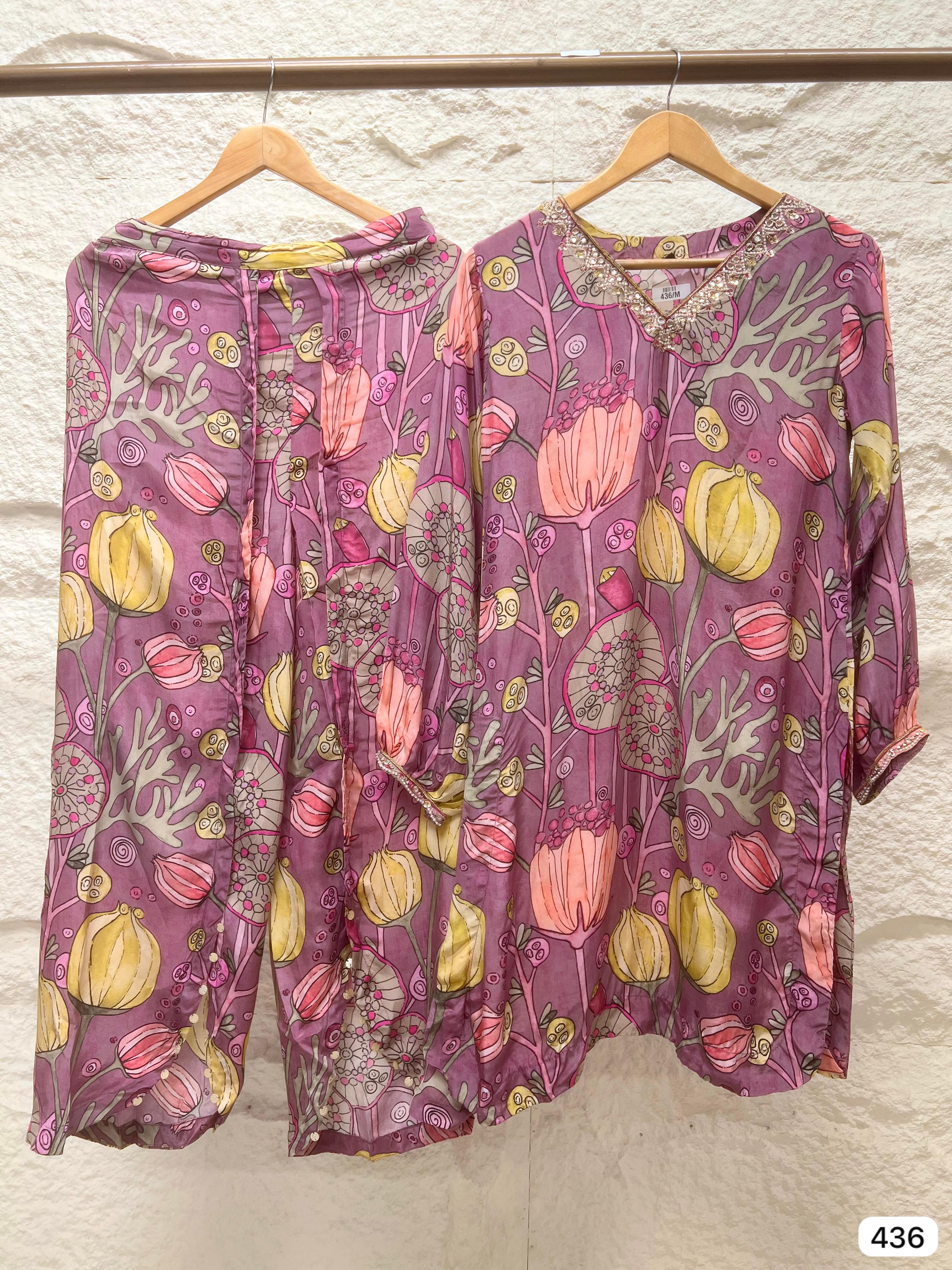 Muslin Designer Co-Ord Set – Design No. 436