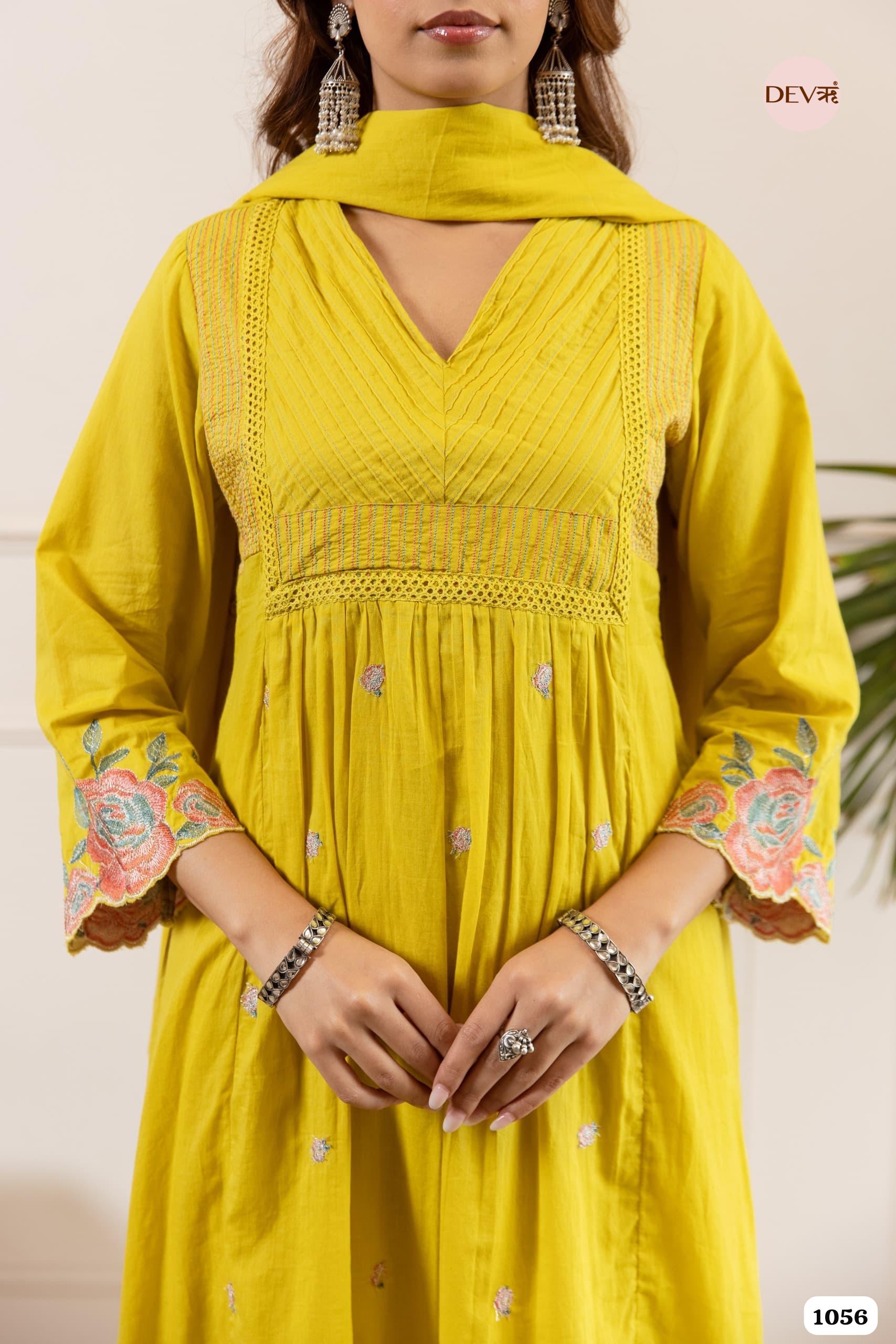 Mustard Blossom Mul Cotton 3-Piece Set {1056}