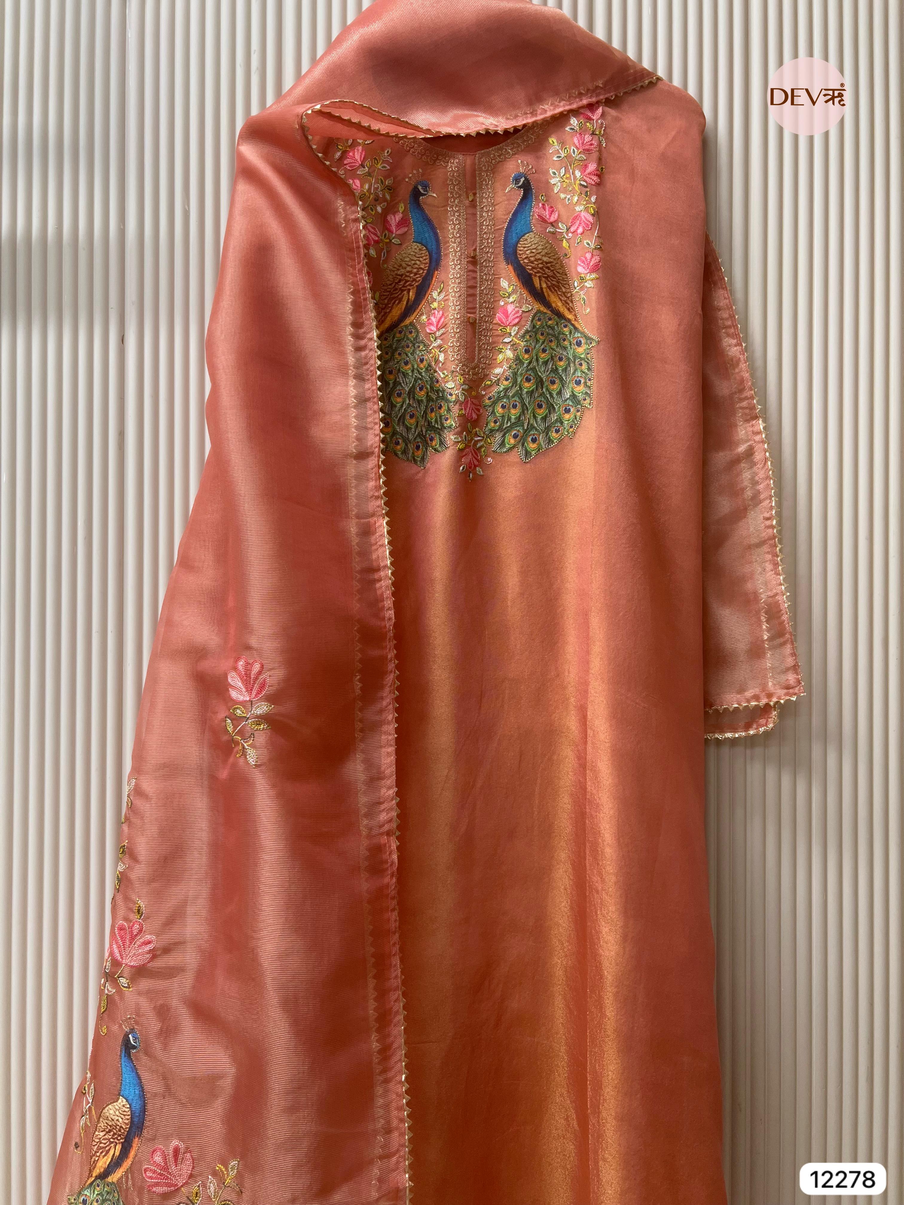 Rust Shimmer Tissue Unstitched - Set Of 3 - {12278}