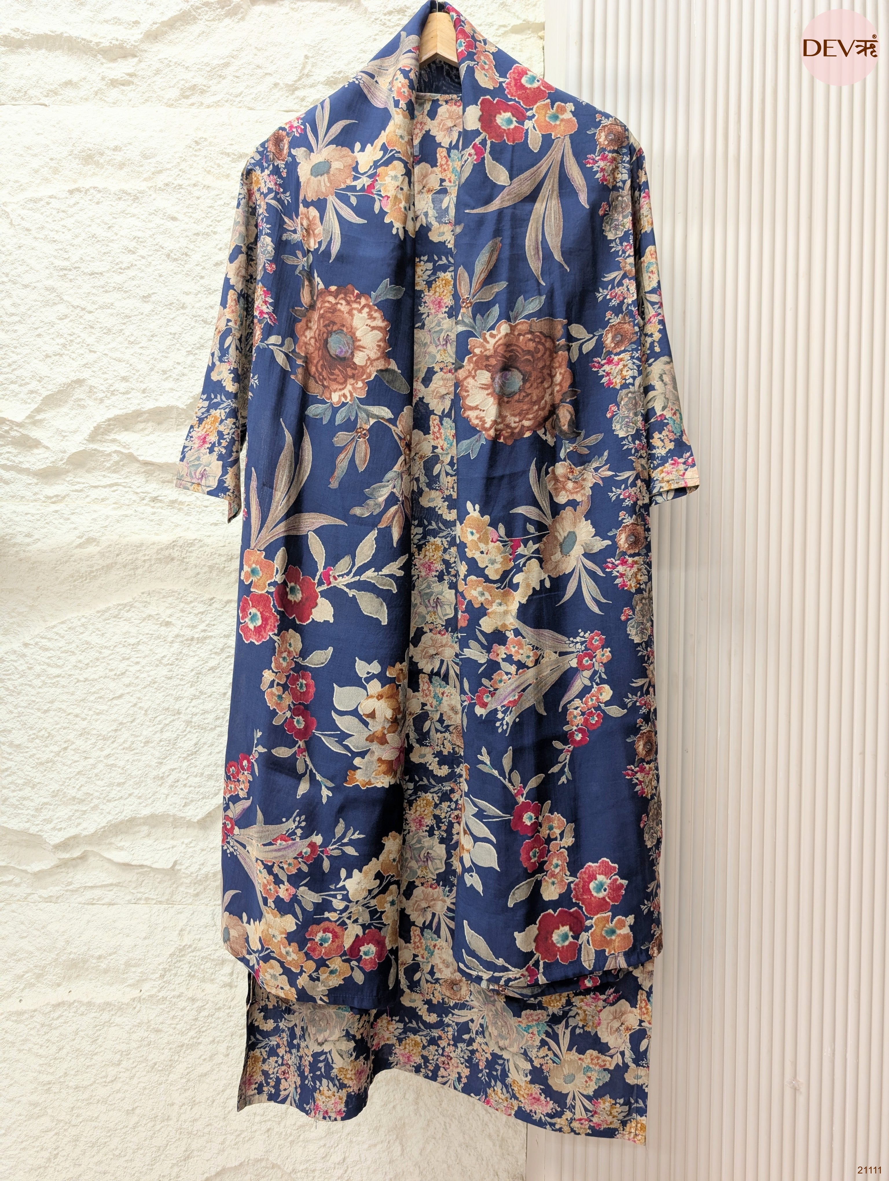 Gulnaar Modal silk Printed Blue 3-Piece Set (Devri – D.No 21111)
